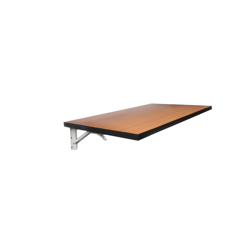 suporte dobrável para mesa de parede em aço na cor branca